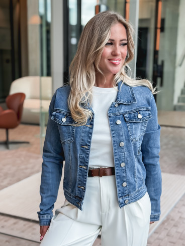 Veste en jeans Lila - Bleu