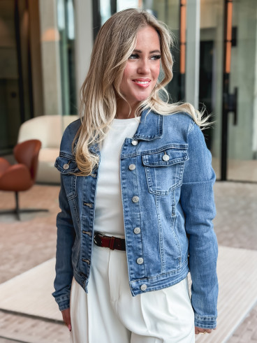 Veste en jeans Lila - Bleu