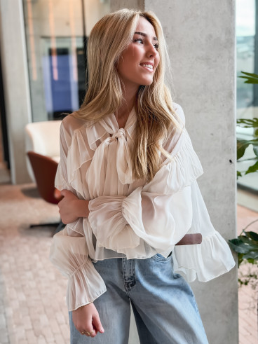 Blouse Haléna - Crème