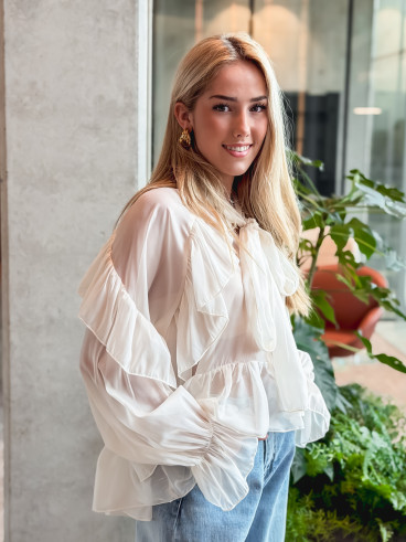 Blouse Haléna - Crème