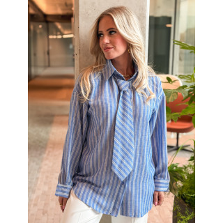 Chemise ligné Harper - Bleu