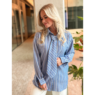 Chemise ligné Harper - Bleu