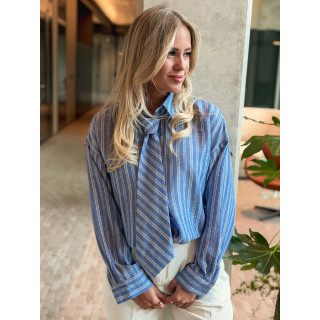 Chemise ligné Harper - Bleu