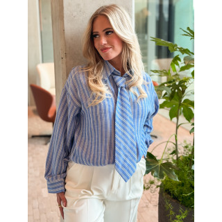 Chemise ligné Harper - Bleu