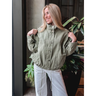 Veste en jeans Maïssa - Kaki