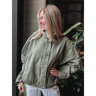 Veste en jeans Maïssa - Kaki