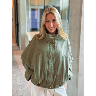 Veste en jeans Maïssa - Kaki