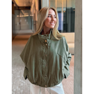 Veste en jeans Maïssa - Kaki