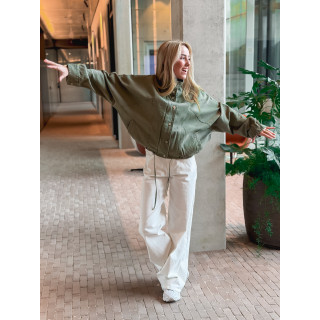 Veste en jeans Maïssa - Kaki