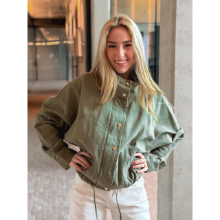 Veste en jeans Maïssa - Kaki