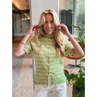 Gilet ligné Izia - Vert/Jaune