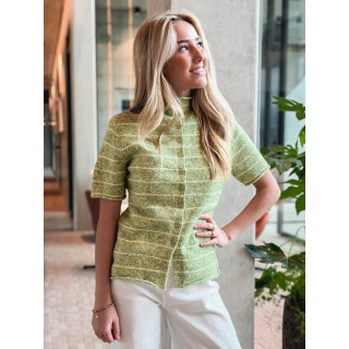 Gilet ligné Izia - Vert/Jaune