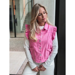 Veste sans manches Felie - Rose bonbon