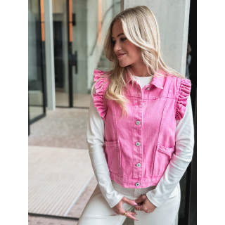 Veste sans manches Felie - Rose bonbon
