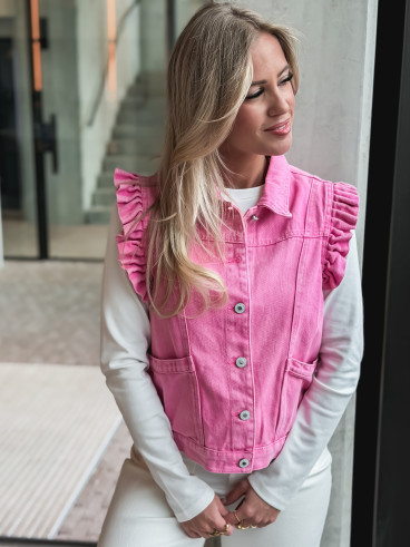 Veste sans manches Felie - Rose bonbon Veste sans manches Felie - Rose bonbon