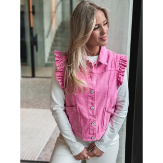 Veste sans manches Felie - Rose bonbon