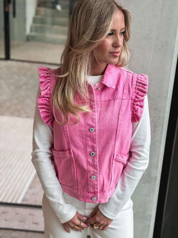 Veste sans manches Felie - Rose bonbon Veste sans manches Felie - Rose bonbon