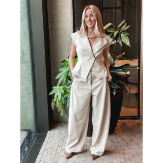 Blazer sans manches Adriana - Beige