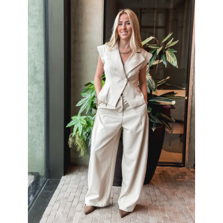 Blazer sans manches Adriana - Beige