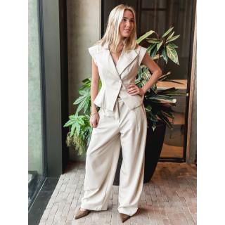 Blazer sans manches Adriana - Beige