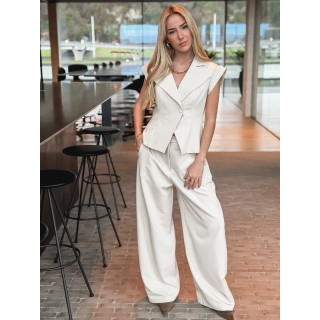 Blazer sans manches Adriana - Beige
