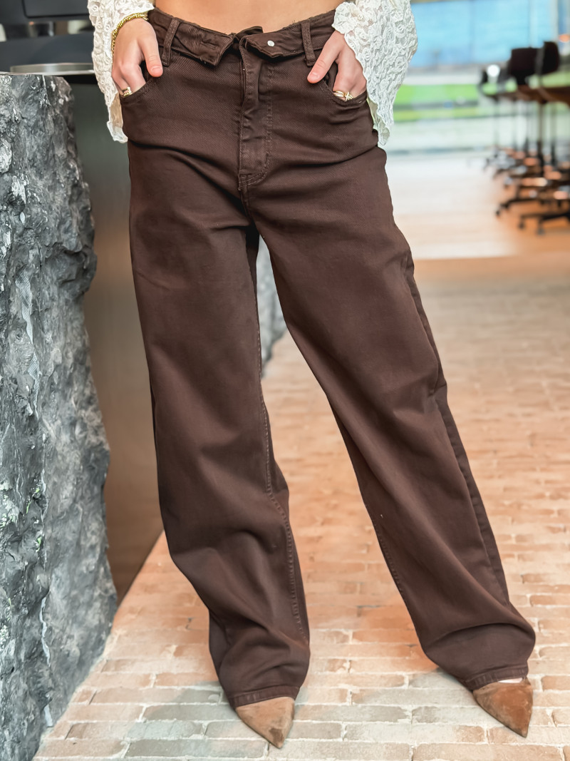 Jeans Leonie - Chocolat