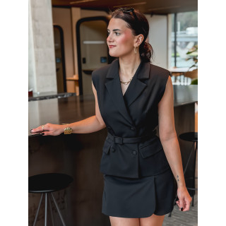 Blazer sans manches Giulia - Noir