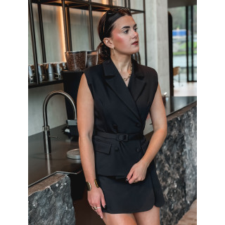 Blazer sans manches Giulia - Noir