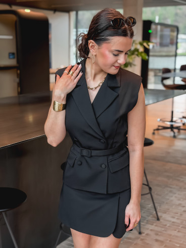 Jupe short Giulia - Noir