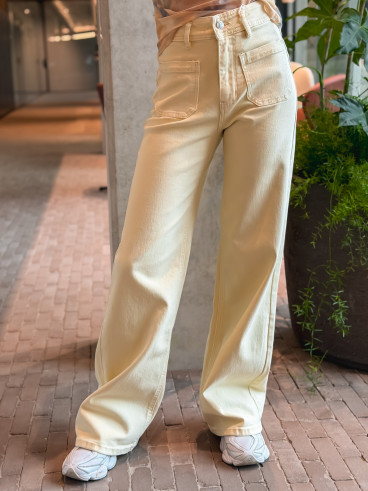 Jeans Anna - Jaune beurre