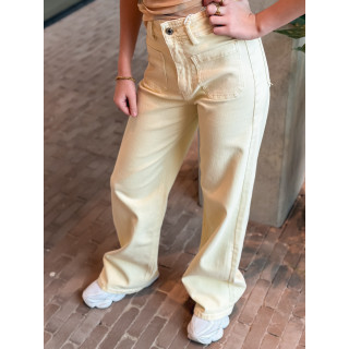 Jeans Anna - Jaune beurre