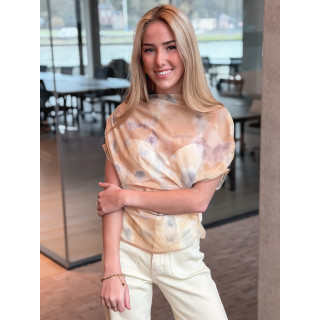 Blouse à motifs Samiha - Jaune