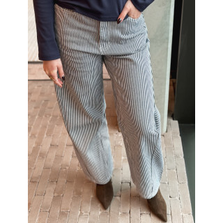 Jeans ligné Violetta - Bleu marine