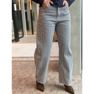 Jeans ligné Violetta - Bleu marine