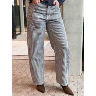 Jeans ligné Violetta - Bleu marine