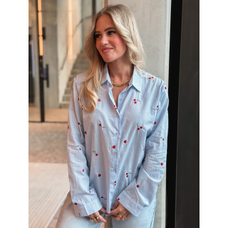 Chemise lignée Georginia - Bleu