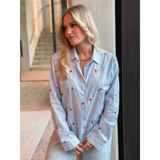 Chemise lignée Georginia - Bleu