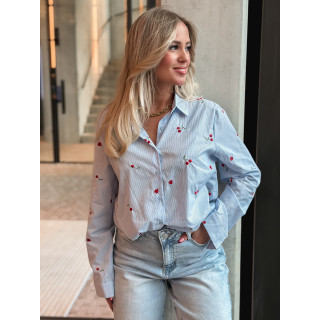 Chemise lignée Georginia - Bleu