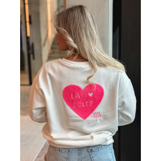 Pull " La dolce vita" - Blanc