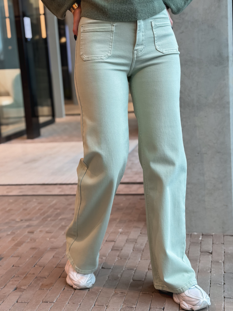 Jeans Anna - Vert d'eau