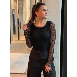 Body en dentelle Monia - Noir