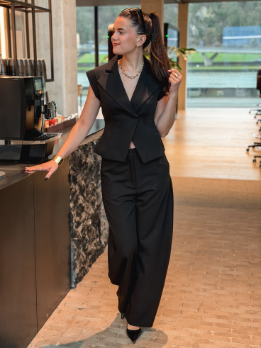Blazer sans manches Adriana - Noir