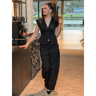 Blazer sans manches Adriana - Noir