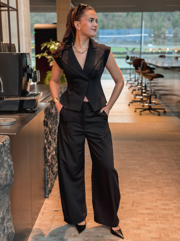 Blazer sans manches Adriana - Noir