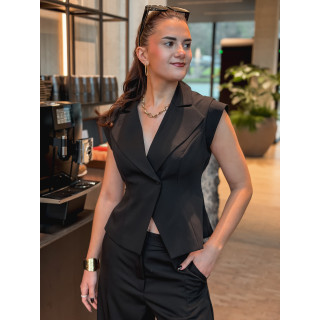 Blazer sans manches Adriana - Noir