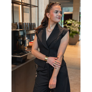 Blazer sans manches Adriana - Noir