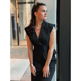Blazer sans manches Adriana - Noir