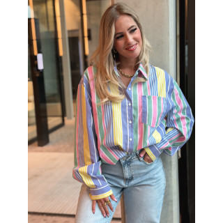 Chemise lignée Thaé - Multicolore