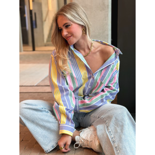 Chemise lignée Thaé - Multicolore