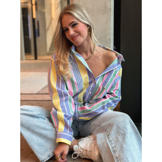 Chemise lignée Thaé - Multicolore